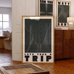 Can You Feel It? Print - Acid 90's Raving Music Poster Wall Art A5 A4 A3 House Bold Typographic Quote Decor - thumbnail 2