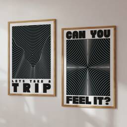Can You Feel It? Print - Acid 90's Raving Music Poster Wall Art A5 A4 A3 House Bold Typographic Quote Decor - thumbnail 3