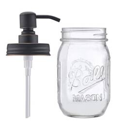 100 Packs Orb Finish Rust Proof 304 Stainless Steel Soap Pump & Lid Diy Mason Jar Dispenser - No Jars - thumbnail 3