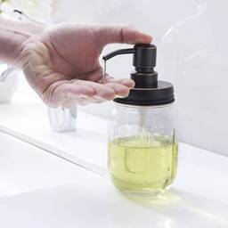 100 Packs Orb Finish Rust Proof 304 Stainless Steel Soap Pump & Lid Diy Mason Jar Dispenser - No Jars