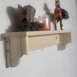 White 24 Inch Wall Shelf 5 & 1 Half Deep - thumbnail 2