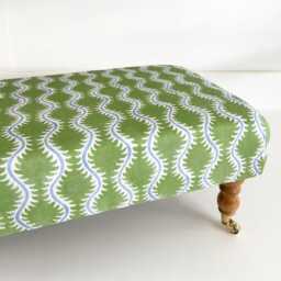 Coffee Table Footstool in Linwood Helter Skelter Borneo - thumbnail 1