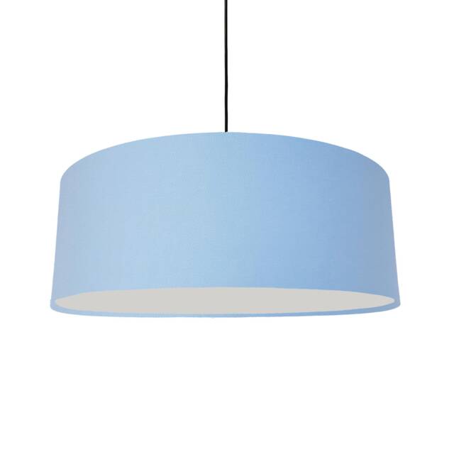 Extra Large Light Blue Lampshade in Cotton With Diffuser - image 1