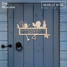 Personalised Wooden Shed Sign Wall Or Door Decor - thumbnail 1