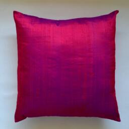 Fuchsia & Purple Dupioni Pure Silk Cushion Cover/Sham 12x12, 12x16, 12x20, 14x20, 14x24, 16x16, 18x18, 20x20, 22x22, 24x24 & 26x26 - D109 - thumbnail 3