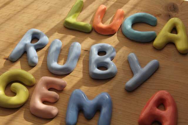 Handmade Custom Ceramic Letters - image 1