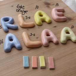 Handmade Custom Ceramic Letters - thumbnail 4