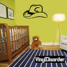 Cowboy Hat Vinyl Wall Decal Or Car Sticker - Mv001Et - thumbnail 1