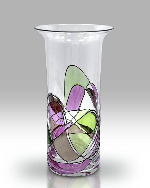 Mosaic Harmony Collection - Chorus Bouquet 22cm Vase By Nobile Glassware