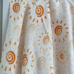 Sun Muslin Swaddle, 120 X cm Sunshine Baby Gauze Blanket, Watercolor Swaddle, Baby Gift - thumbnail 3
