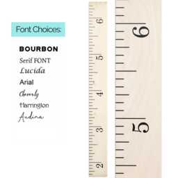Simple Wood Ruler Growth Chart/Height Nursery Baby Shower Gift Scandinavian Kids Room Decor Modern Natural - thumbnail 2