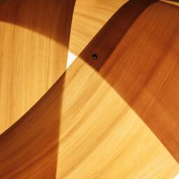 Zeppelin Wood Pendant Light - Modern Ceiling Chandelier For Bedroom Or Dining Room - thumbnail 3