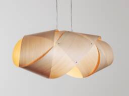 Zeppelin Wood Pendant Light - Modern Ceiling Chandelier For Bedroom Or Dining Room - thumbnail 1