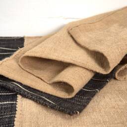 Antique Black Striped Linen Cushion Cover, Handmade From Flour Sacks - thumbnail 2