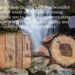 Wooden Mosaic Piece Over Sofa 43x22 - thumbnail 4