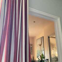 Handfinished Devon Stripe Curtain Made-To-Measure Flop Over Panel - thumbnail 4