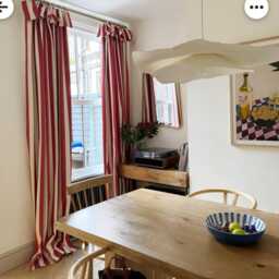 Handfinished Devon Stripe Curtain Made-To-Measure Flop Over Panel - thumbnail 3