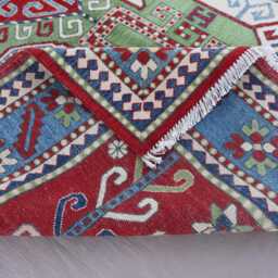 7x10 Bidjar Area Rug, Green Blue Red Afghan Hand Knotted Veg Dyes Plush Wool Rugs For Living Room - Bedroom Rug Turkmen Oriental - thumbnail 4