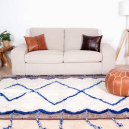 Authentic Moroccan Rug, Beni Ourain Rug 5x8 Ft - thumbnail 2