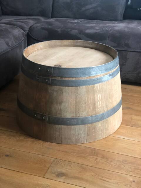 Wine Barrel Coffee Table Natural - image 1