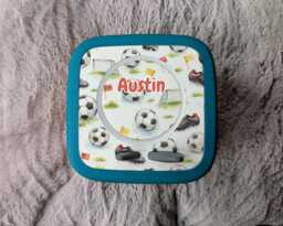 Personalized Foootball Toniebox Topper Protective Vinyl Decal Tonie Box - thumbnail 1