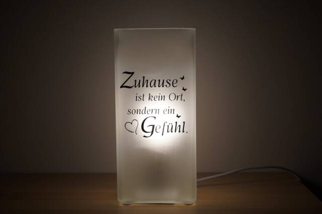 Lamp With Slogan, Customizable - image 1