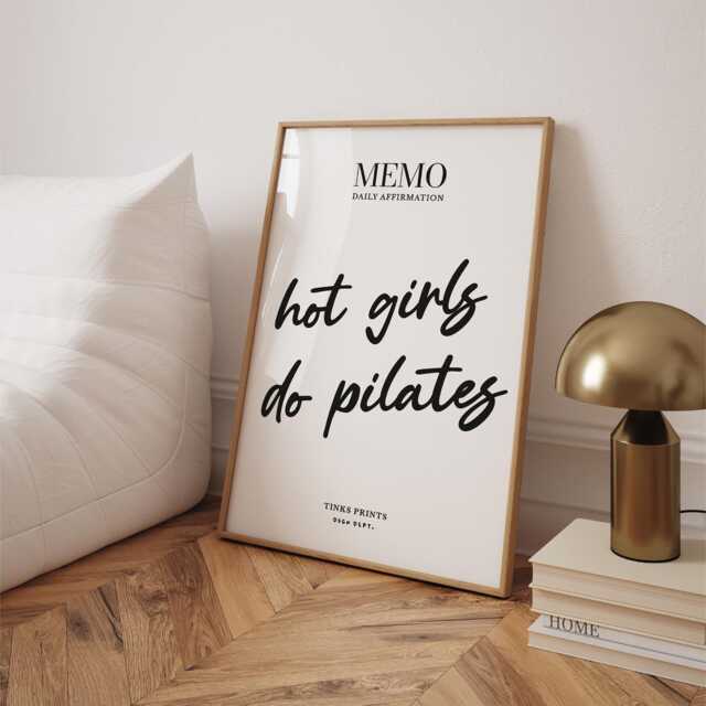 Pilates Poster Quote - Fitness Studio Wall Art - image 1