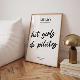 Pilates Poster Quote - Fitness Studio Wall Art - thumbnail 1