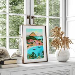 Kefalonia Print, Greece Poster, Illustrated Travel A5/A4 A3 A2 A1 - thumbnail 3