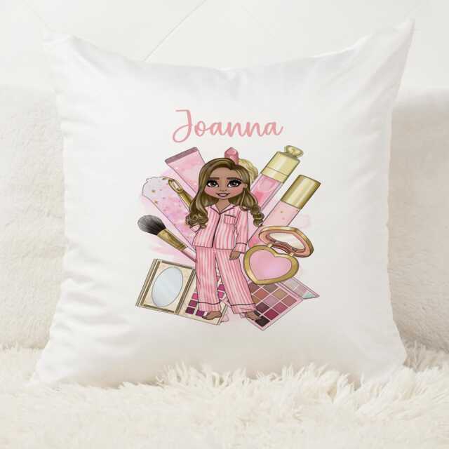 Personalised Cushion. Beauty Cushion. Makeup Customised Gift. Handmade. Throw Pillow. Home D??cor. Living Room Decor - image 1