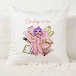 Personalised Cushion. Beauty Cushion. Makeup Customised Gift. Handmade. Throw Pillow. Home D??cor. Living Room Decor - thumbnail 3