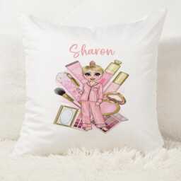 Personalised Cushion. Beauty Cushion. Makeup Customised Gift. Handmade. Throw Pillow. Home D??cor. Living Room Decor - thumbnail 2