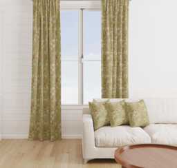 Custom Made William Morris Golden Lily Cornsilk Blackout/Lining Curtains Pinch /Triple/Double Pleat