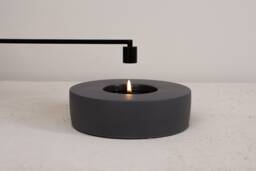 Cava Charcoal Organic Concrete Candle - Essential Oils Beton Hand Crafted Vegan Reusable Container Eco Friendly-Aromatherapy