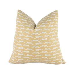 Schumacher - Leaping Leopards Sand Sleek Chic Designer Leopard Cushion Cover Handmade Throw Pillow Luxury Home Decor - thumbnail 1