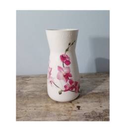 Pretty Flower Vase, Orchid Gifts, Lovers, Decor, Japanese Style Home Pink Flowers, Gifts For Mum, Decorative Vases - thumbnail 2