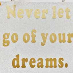 Positive Dreams Inspiring Life Quote Sign Daily Mantra Wall Plaque Motivational Friends Family Gift - thumbnail 3