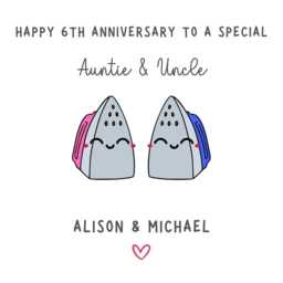 Auntie & Uncle 6Th Wedding Anniversary Candle Gift Iron Gifts W - thumbnail 4