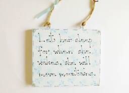 Sleep Inspiring Quote Plaque Mindfulness Sentiment Phrase Sign Positive Meaningful Family Friends Gift - thumbnail 1