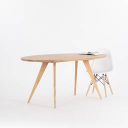 Solid Oak Oval Dining Table - Natural Hardwax Oil Finish, Seats Six - thumbnail 3