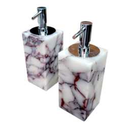 Calacatta Viola Natural Marble Hand Soap & Lotion Dispenser - thumbnail 4