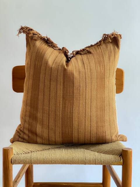 Hand Woven Natural Fiber Pillow Cover - image 1