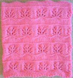 New Handmade Fuchsia Hot Pink Knit Crochet Baby Afghan Blanket Throw Newborn Infant Soft Floral - thumbnail 1