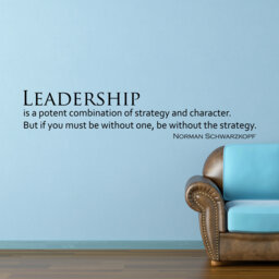 Norman Schwarzkopf Leadership Inspirational Motivational Wall Decal Quote Art For Home Living Room Office Gym Decor Decorations 36x8 In - thumbnail 1