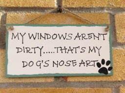 Funny Sign-Handmade-Dogs-Humorous-Quote-Plaque-Wooden-Wall Hanging - thumbnail 2