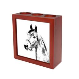Morgan - Wooden Stand For Candles/Pens With The Image Of A Horse New Collection - thumbnail 1