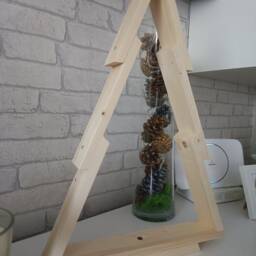 Wooden Christmas Tree, Rustic Decorations, Standing Trees, Table Decorations - thumbnail 4