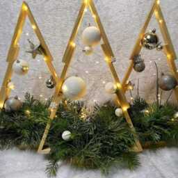 Wooden Christmas Tree, Rustic Decorations, Standing Trees, Table Decorations - thumbnail 2