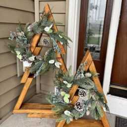 Wooden Christmas Tree, Rustic Decorations, Standing Trees, Table Decorations - thumbnail 3