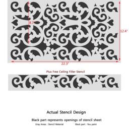 Moroccan Wall Decor Stencil Menara Garden, Allover For Diy - thumbnail 3